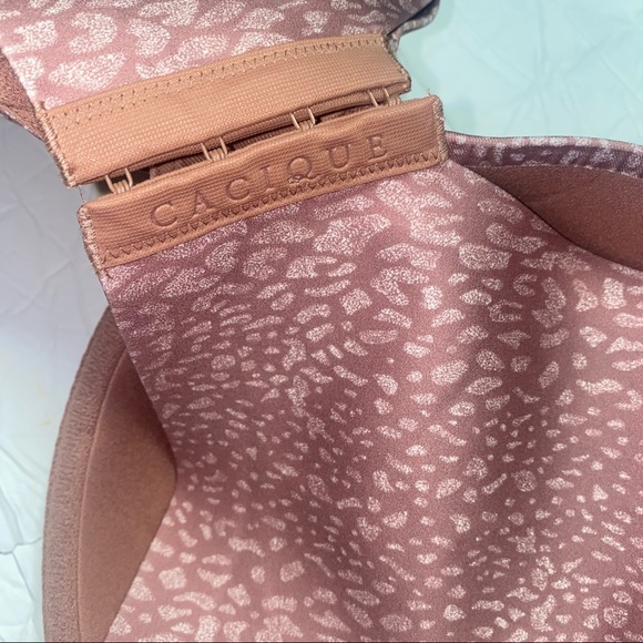 Cacique full coverage underwire bra animal print 42F - Picture 5 of 5